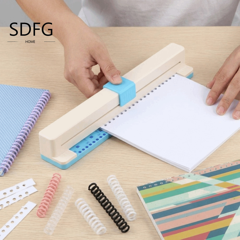 Máy đục lỗ giấy SDFG, Máy đục lỗ giấy đa năng 30 lỗ A4 / B5 / B6 / B7, Hình tròn hiệu quả Đẩy tay nh