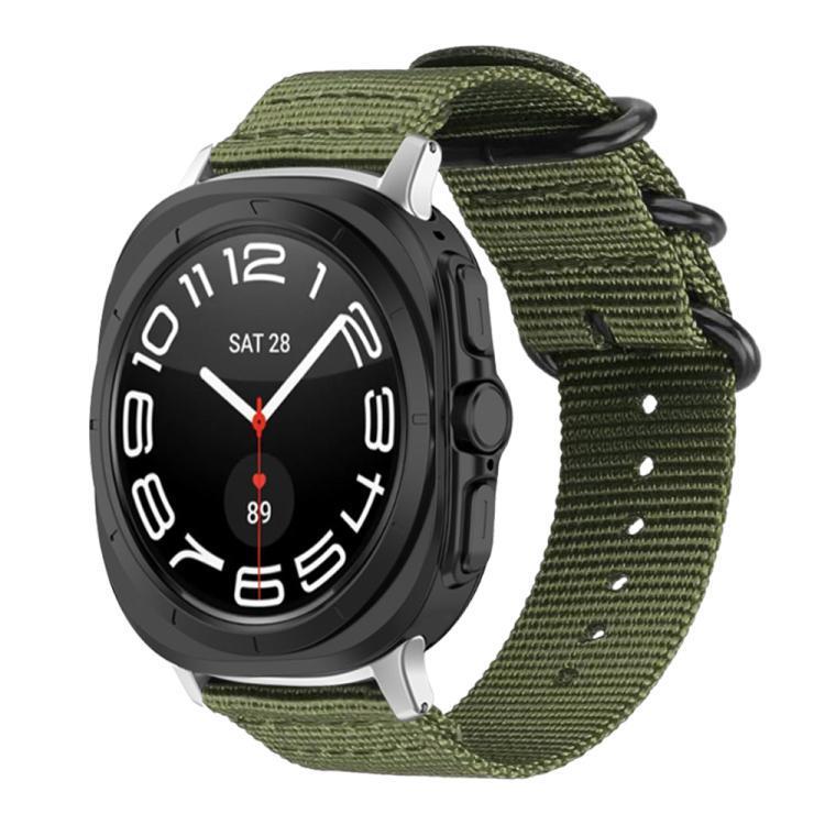 Để giao hàng xDfind Ring Buckle Dây đeo đồng hồ vải Nylon cho Samsung Galaxy Watch Ultra / Ultra 202