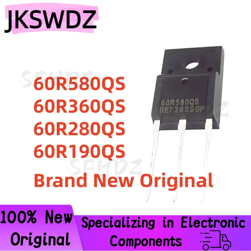1-5 Chiếc 60R580QS 60R360QS 60R280QS 60R190QS TO-220F Transistor mos Còn Hàng QR0K