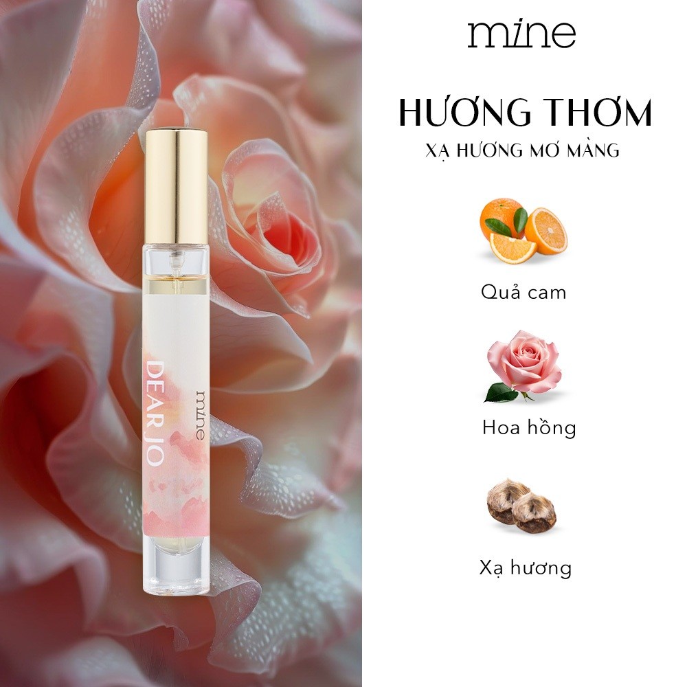 Nước Hoa Mine Dear Jo Hương Hoa Hồng Và Xạ Hương Nhẹ Nhàng, Tinh Tế 9ml | BigBuy360 - bigbuy360.vn