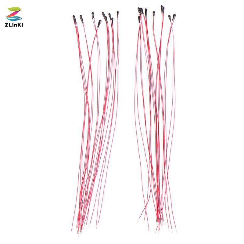 ZLinKJ 10 CÁI Điện trở nhiệt điện trở NTC MF52B 10K 100K Dây đeo đầu dò B3470 B3380 B3950 B3435 B 42