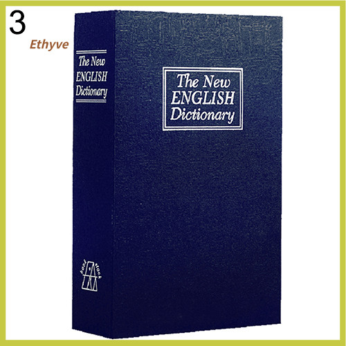 Ethyve Creative Booksafe Lock Key Book Safe Diversion Secret Hidden Security Stash Box