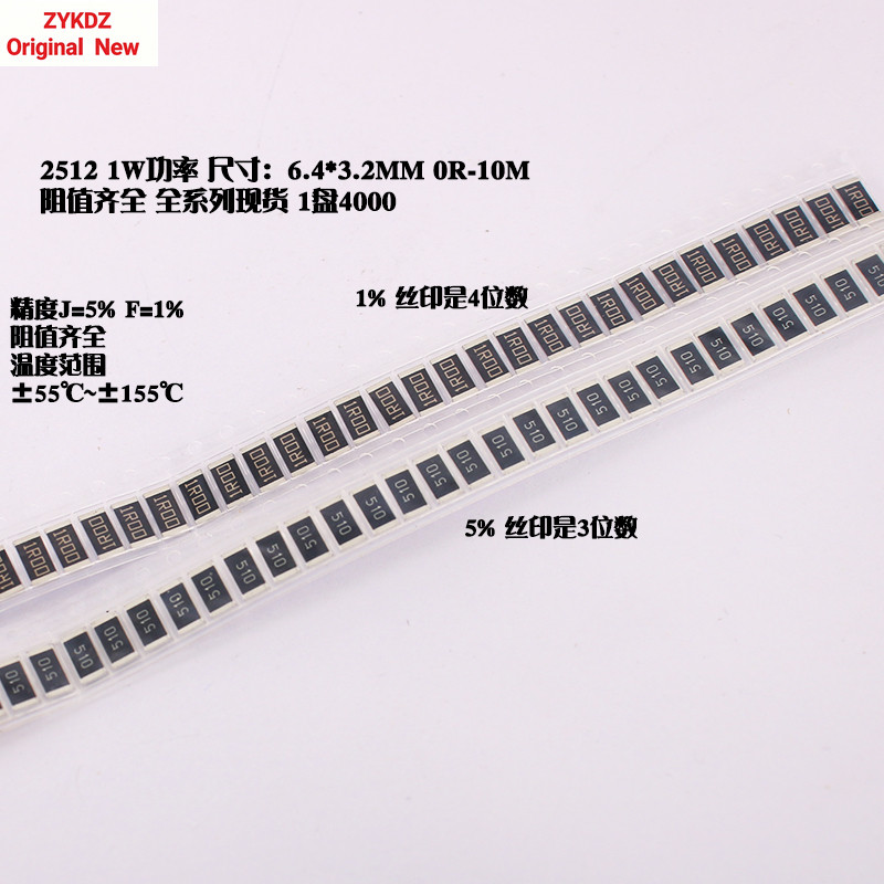 1210 1812 2010 2512 Điện Trở Chip 91K 100K 110K 120K 130K Euro 5%