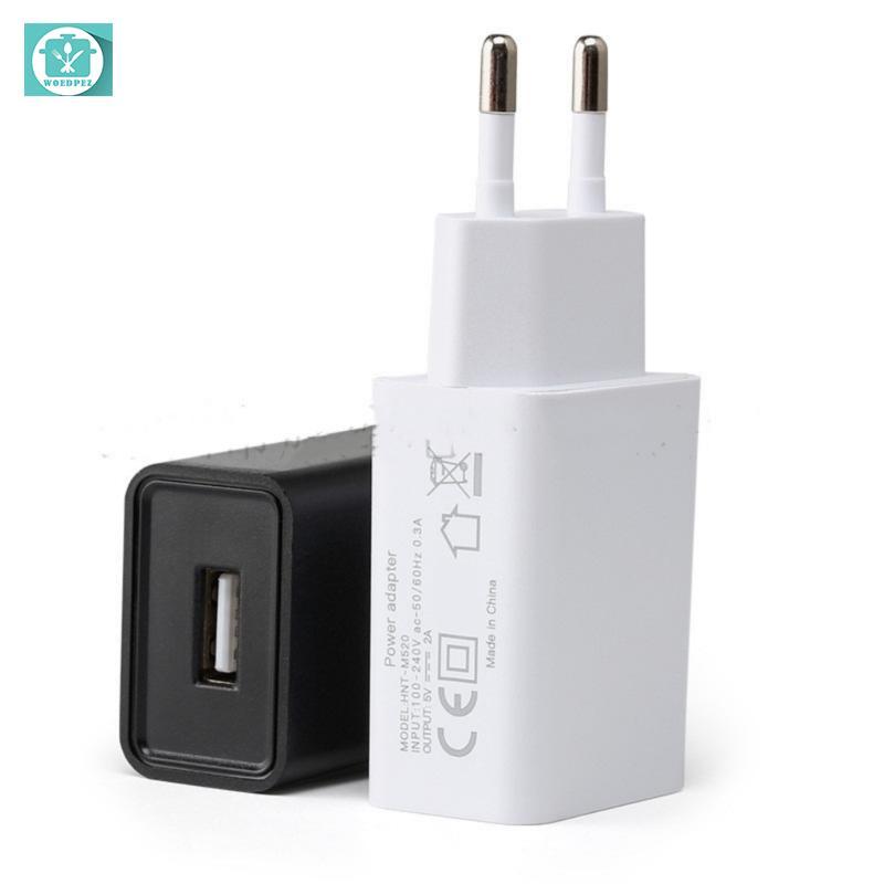 European Charger Adapter 5V 2A Charging Head for Smartphones Devices AC100-240V