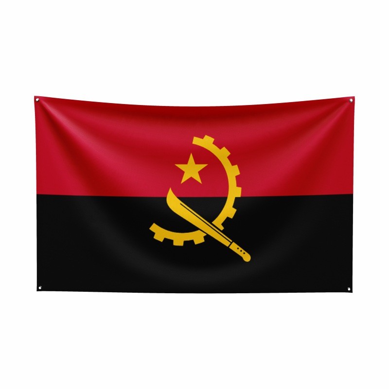 Cung cấp cờ Angola Cờ Angola Số 4 cờ 3 x 5ft Nhà sản xuất Hàng có sẵn Bán buôn