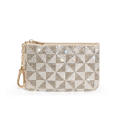 Túi Clutch Nữ Đơn Giản Nhỏ Gọn Ví Tiền Xu Có Dây Kéo In Hình Kim Cương Túi Xách Nhỏ Tiện Lợi BEE GEE VNU1075