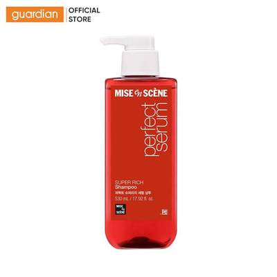 Dầu Gội Mise En Scène Hỗ Trợ Phục Hồi Tóc Hư Tổn Nặng Perfect Serum Super Rich 530ml | Guardian Việt Nam