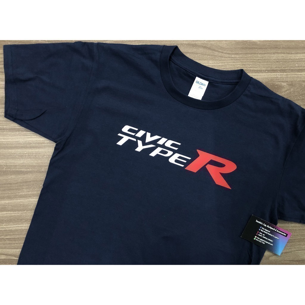 Thời trang 2025 Honda Civic FD FD2R TYPE R D2 (Áo thun xanh hải quân)