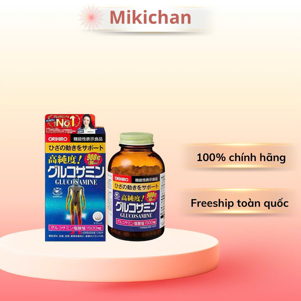 Viên uống Glucosamine Orihiro 950 viên, viên bổ xương khớp Glucosamin nội địa Nhật Bản 950 viên