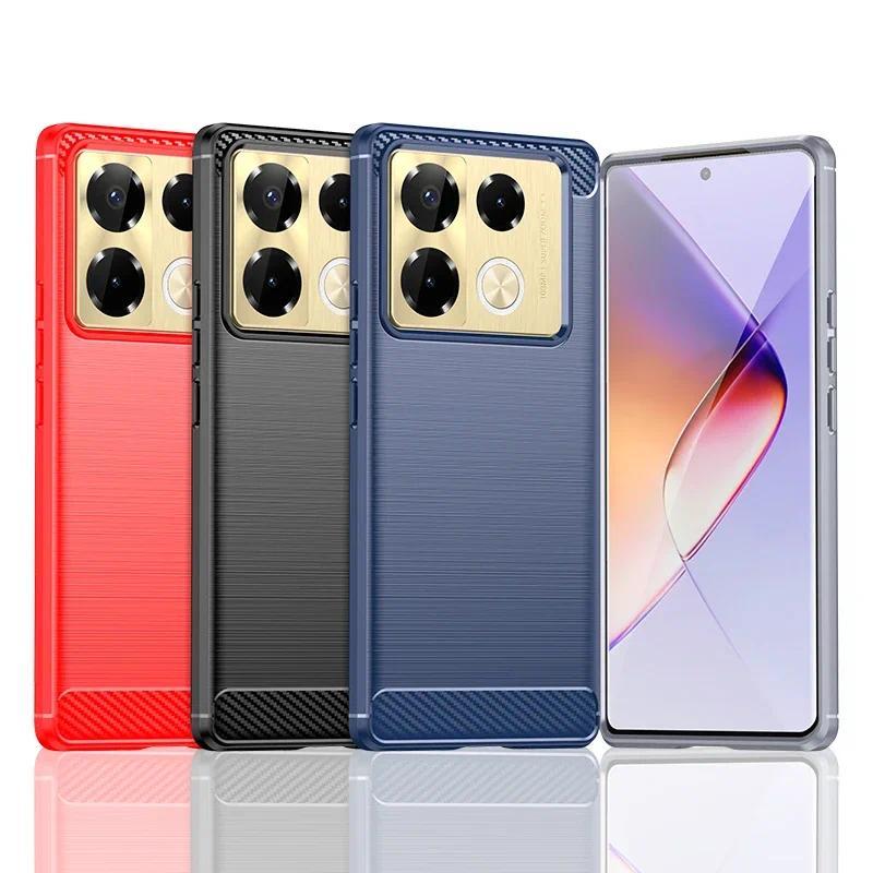 Full Cover Cho Infinix Note 40 Pro 4G Note 12 Pro Dành Cho Infinix Note 40 Pro + 12 2023 Vỏ Sợi Carb