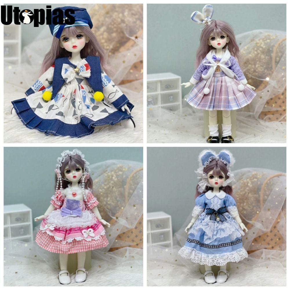 [UTOPIAS] Trang phục hầu gái, có mũ Quần áo búp bê BJD xinh xắn 1 / 6, Váy Lorita dễ thương thời tra