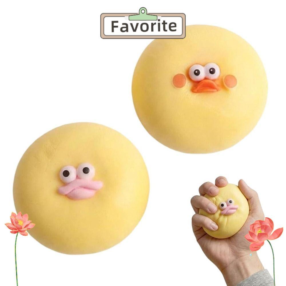 FAVORITEGOODS Bánh Bao Đồ Chơi Squishy, Fidget Mềm Hấp Nhồi Bông Bun Squishy Pinch Le, Quà Tặng Đồ C