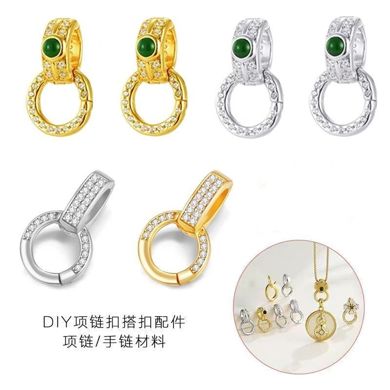 Mặt dây chuyền vòng cổ mạ vàng bạc S925 buck S925