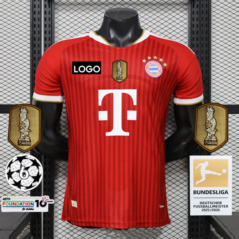 Phiên bản cầu thủ 2026 Áo bóng đá nam sân nhà của Bayern Munich