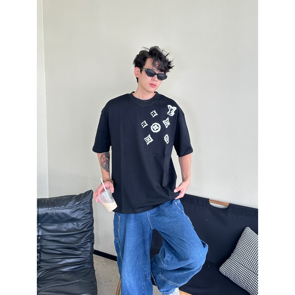 Áo thun ngắn tay Louis Vuitton Louis Vuitton LV 25SS Presbyopic Graffiti OXLI