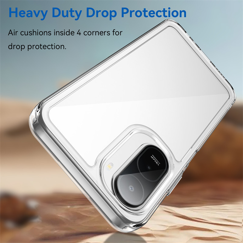 Dành Cho Xiaomi Poco C81 Ốp Lưng Poco C81 Pro TPU Border Acrylic Backplane Bền Ốp Lưng Bảo Vệ Điện T