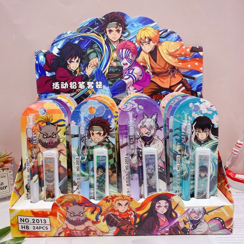 1 / 6 Cái Demon Slayer Kimetsu no Yaiba Anime Cơ Bút Chì Và Lõi Chì Tanjiro Nezuko Zenitsu Inosuke S