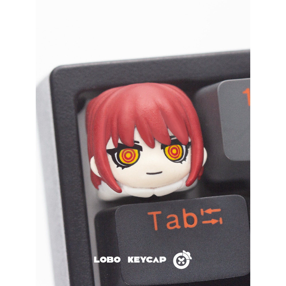 keycap keycap anime Cưa Xích Người Macchima Anime Độc Đáo Keycap Cơ Bàn Phím Nắp Tùy Chỉnh diy Keyca