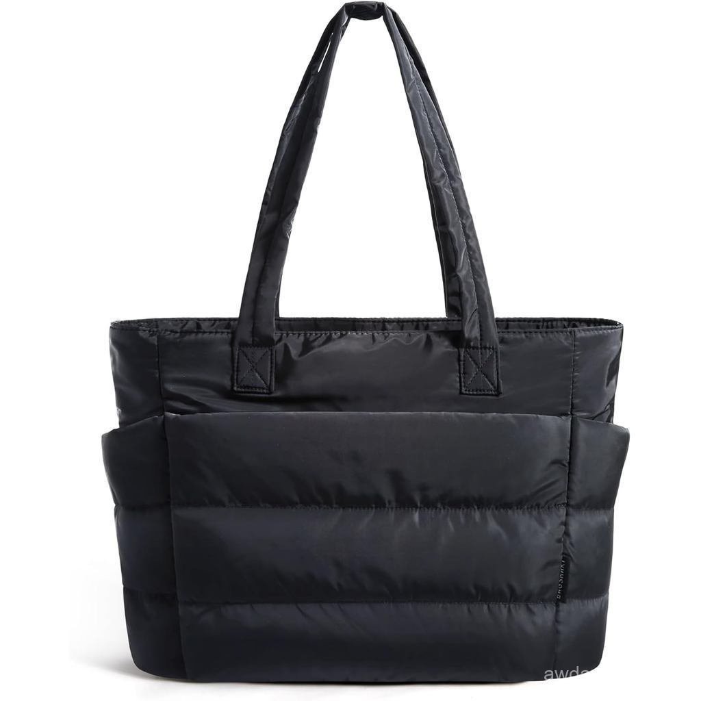 Túi tote BAGSMART dành cho nữ, Túi tote phồng nhẹ có ngăn Túi đeo vai Túi xách du lịch, công sở, phò