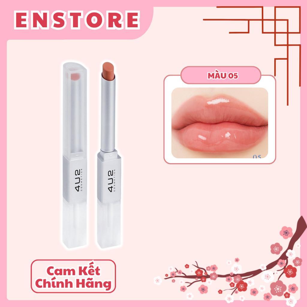 [4U2] Son 2 Đầu Dạng Thỏi 4u2 Better Half Duo Lip 2.4g - Son Slim 2in1 Matte & Gloss Enstore