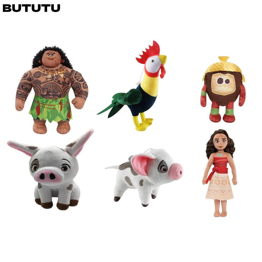BUTUTU Búp Bê Sang Trọng, Heihei Gà Disney Phim Thú Nhồi Bông, Hoạt Hình Moana Ngoại Vi Lợn Công Chú