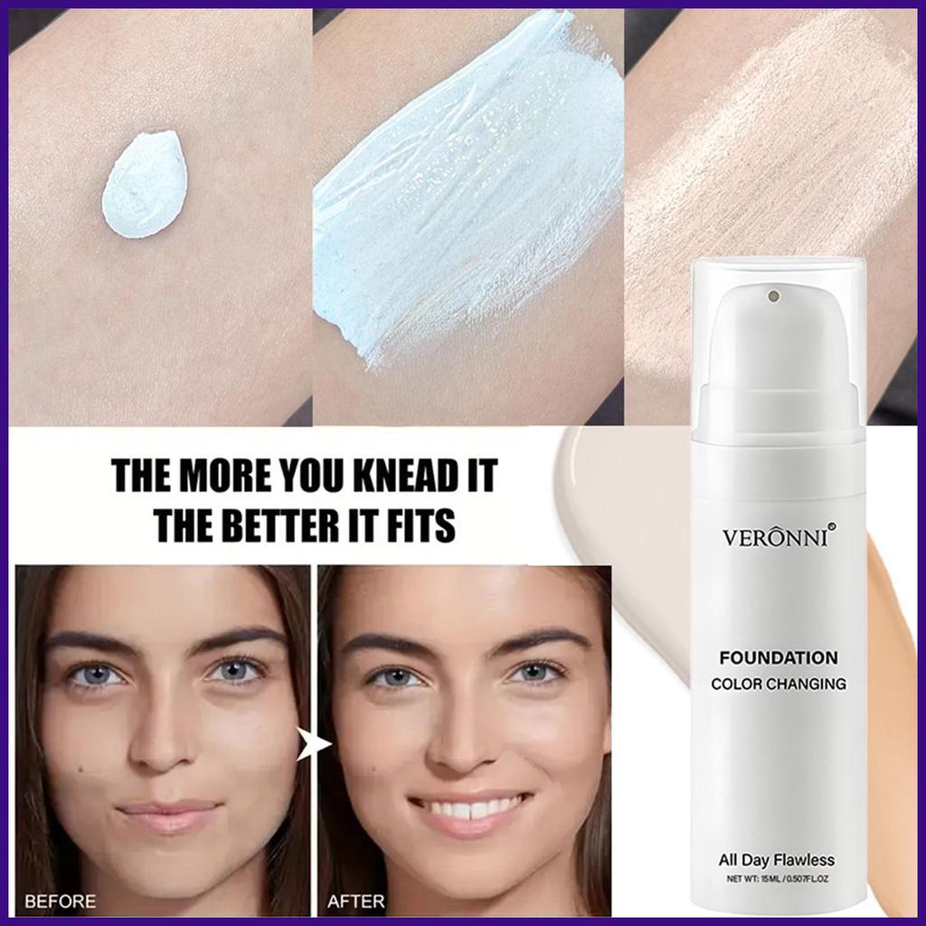 Make Up Foundation Coverage Liquid Color Change Coverage Concealer Long-lasting Complexion Booster f