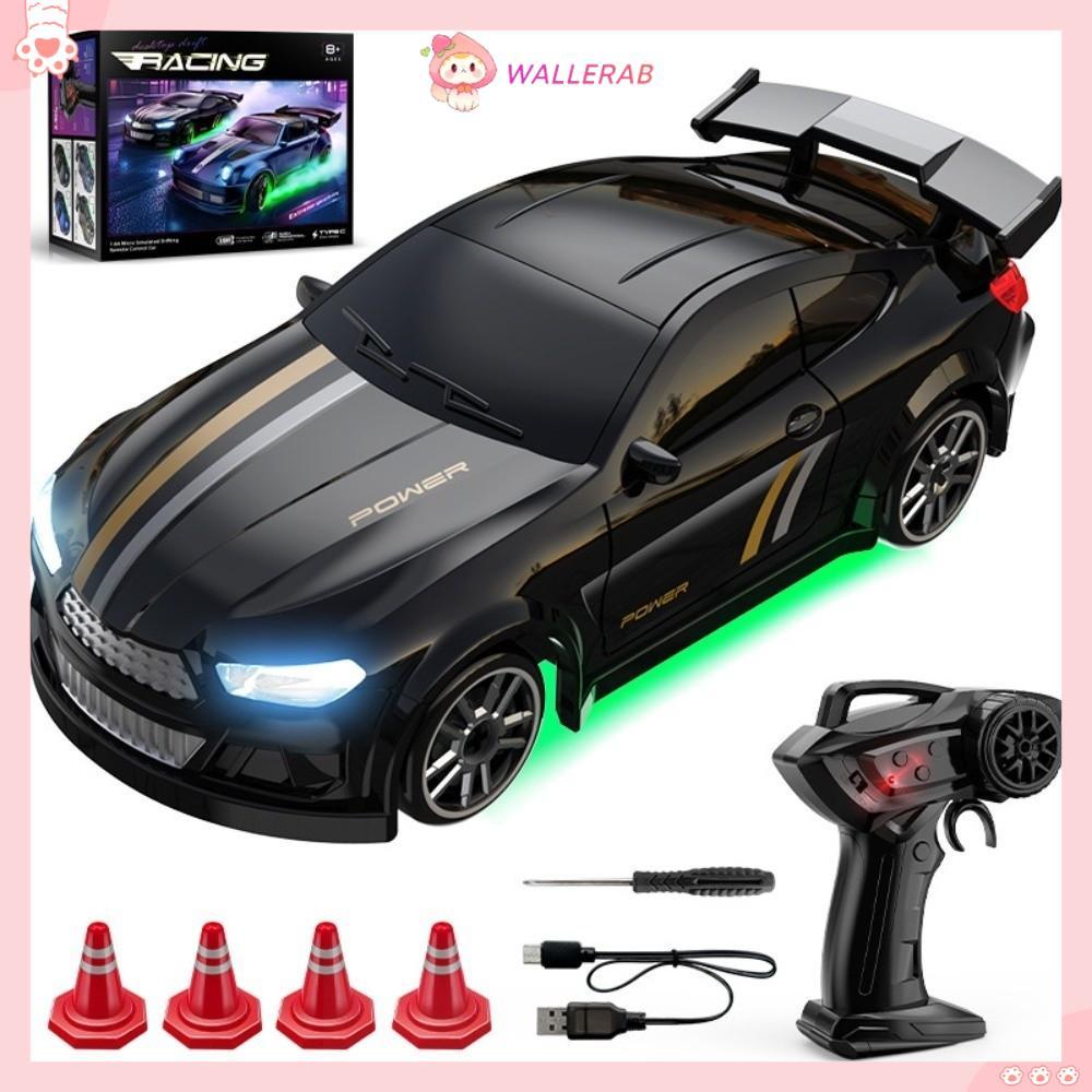 WALLERAB RC Racing Car, E84 E85 ESP System Drift RC Model Car, 2.4Ghz 1 / 64 Cân Để Bàn Chơi 4WD RC 