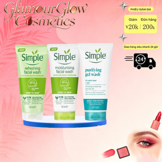 Simple Kind To Skin – Sữa rửa mặt dịu nhẹ, làm sạch nhẹ nhàng, không khô da, dùng hằng ngày.