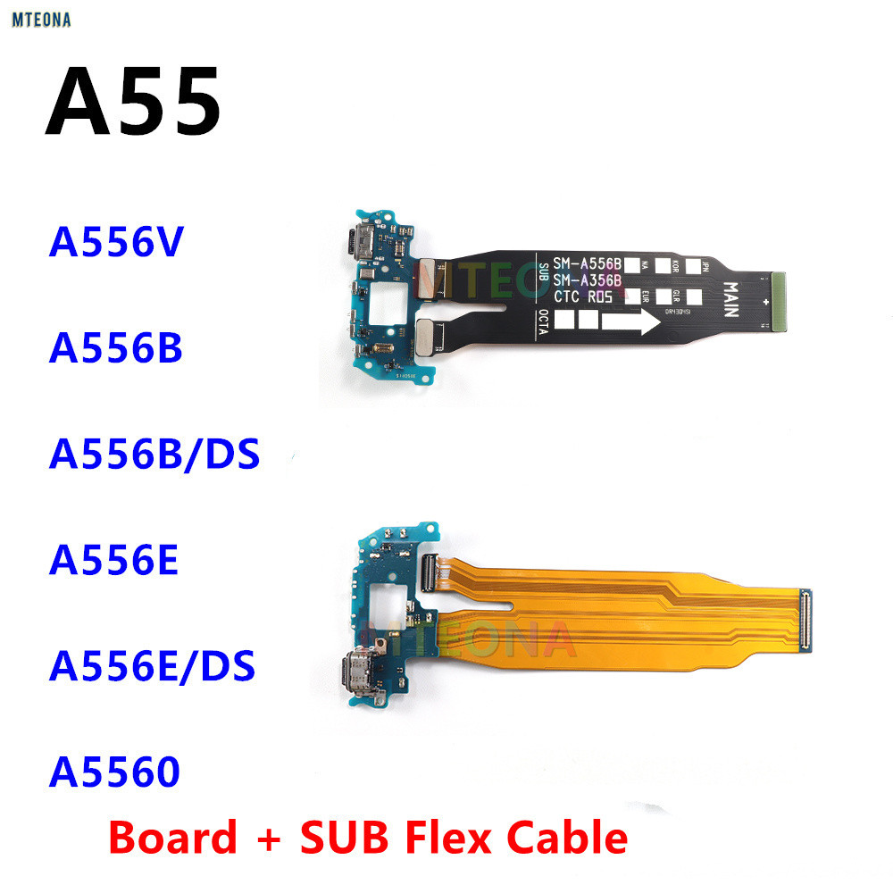 USB Type-C Sạc Nhanh Bo Mạch Chủ Chính Cáp Mềm Cho Samsung Galaxy A55 A556 SM-A556B A556V A556E