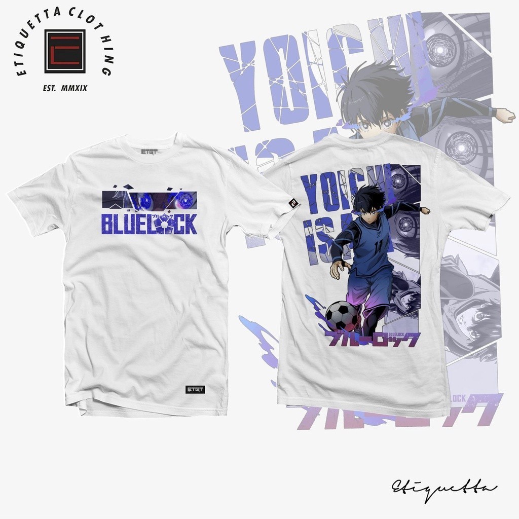 Áo Sơ Mi Anime Chính Hãng-ETQTCo.-Blue Lock-Yoichi Isagi (S-5XL) S-5XL Áo Thun Đường Phố Cotton Rời 
