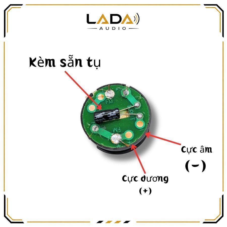 Tép thạch anh 10W có sẵn tụ cản treble, coil loa treble thạch anh 10W