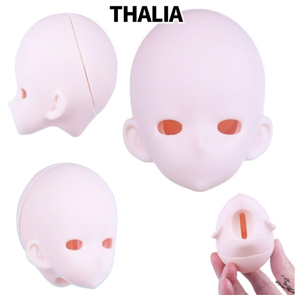 THHALIA‌ Bjd Baby Head, Openable White Skin 1 / 4 BJD Anime Headsculpting, No Makeup PVC Anime-Style