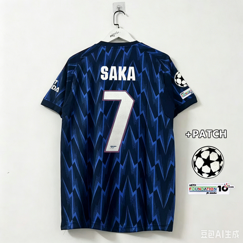25 / 26 ARSENAL AWAY FANS PHIÊN BẢN FOOTBALL JERSEY S-4XL