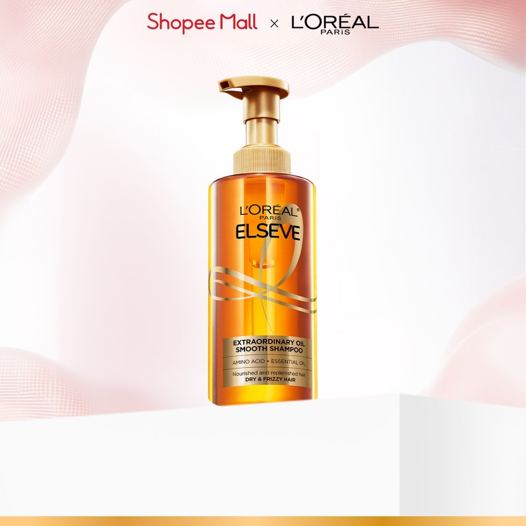 Dầu gội dưỡng tóc suôn mượt tóc cao cấp L'Oreal Paris Extraordinary Oil Smooth 440ml | BigBuy360 - bigbuy360.vn