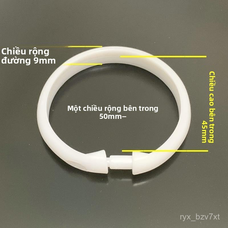 Móc treo rèm tắm, móc treo rèm, vòng treo rèm giường, vòng treo, vòng kéo mở, phụ kiện nhựa hình trò