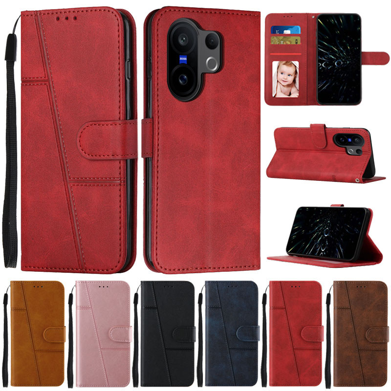 Dành Cho Vivo X200 FE Ốp Lưng Ví Lật Sách Dành Cho Vivo x200 FE VIVO X200FE V2503 Da Bảo Vệ Vỏ Điện 