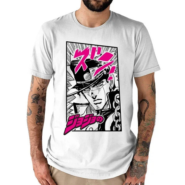 NóngJoJo 's Bizarre Adventure Jotaro Kujo Comic Anime Áo thun