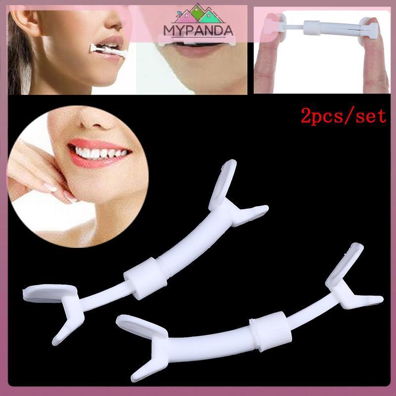 MYPANDA 2 chiếc Slim Mouth Piece Face Flex Smile Cheek Toner Dụng cụ tập thể dục mặt Toning Tool.