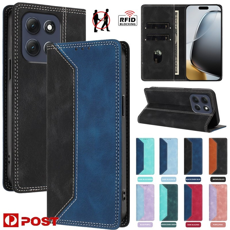 Dành Cho Motorola G75 G55 G35 G42 Edge G56 G86 50 Ultra 40 Neo 5G PRO RFID Chặn Bao Da Lật Chống Sốc