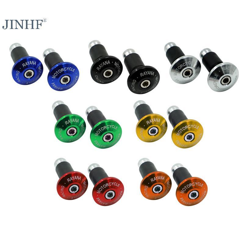 JINHF 1 Cặp Xe Máy Và Xe Điện Sửa Đổi Các Bộ Phận BWS Tay Cầm Cắm Tay Lái Nắp Cuối Cắm Tay Cầm CNC T