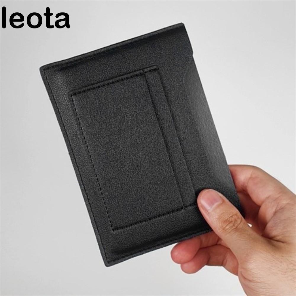 Hộp đựng thẻ LEOTA, Vỏ hộ chiếu Check-in máy bay đa chức năng, Kẹp hộ chiếu màu trơn đơn giản Túi đự
