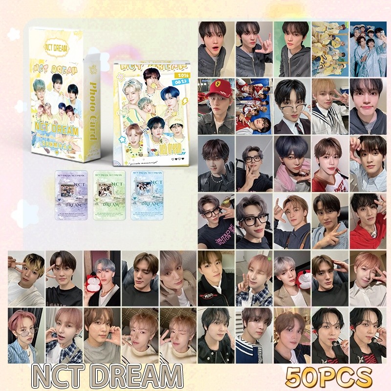 Bộ 50-55 NCT DREAM wish 127 Nation Laser Hologram Lomo Cards JAEMIN CHENLE WayV JISUNG Jeno HAECHAN 