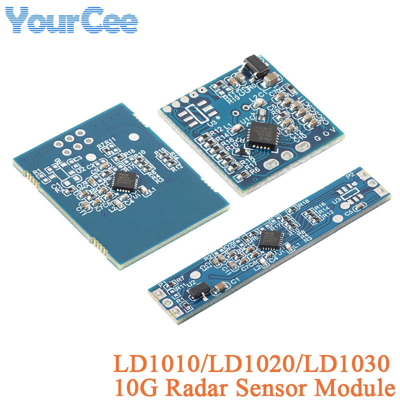 LD1030 LD1020 LD1010 10G Mô-đun radar cảm biến sự hiện diện thông minh của con người Mô-đun radar cả