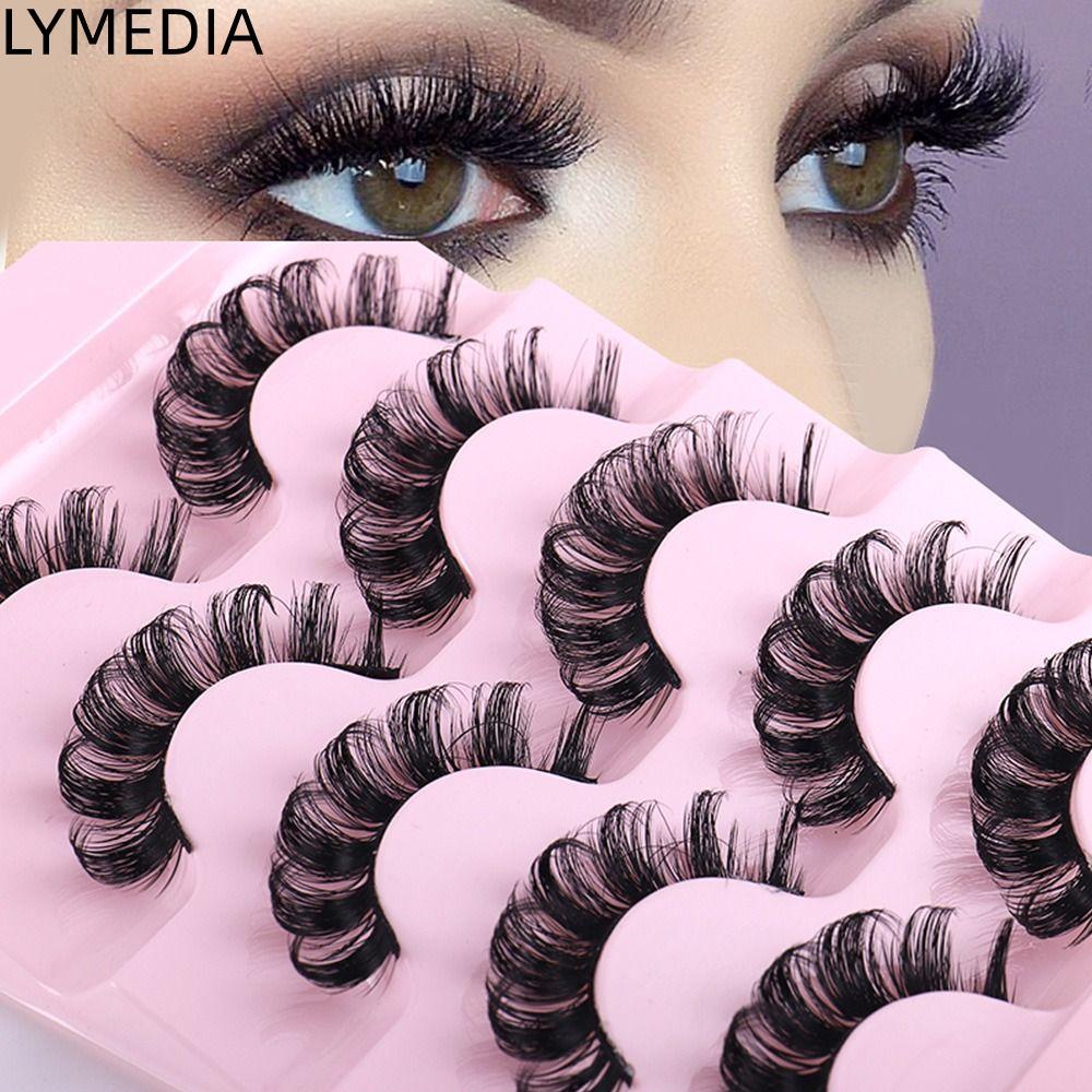 LYMEDIA Lông Mi Giả Trang Điểm Mắt D Curl Lông Mi Giả Lông Mi