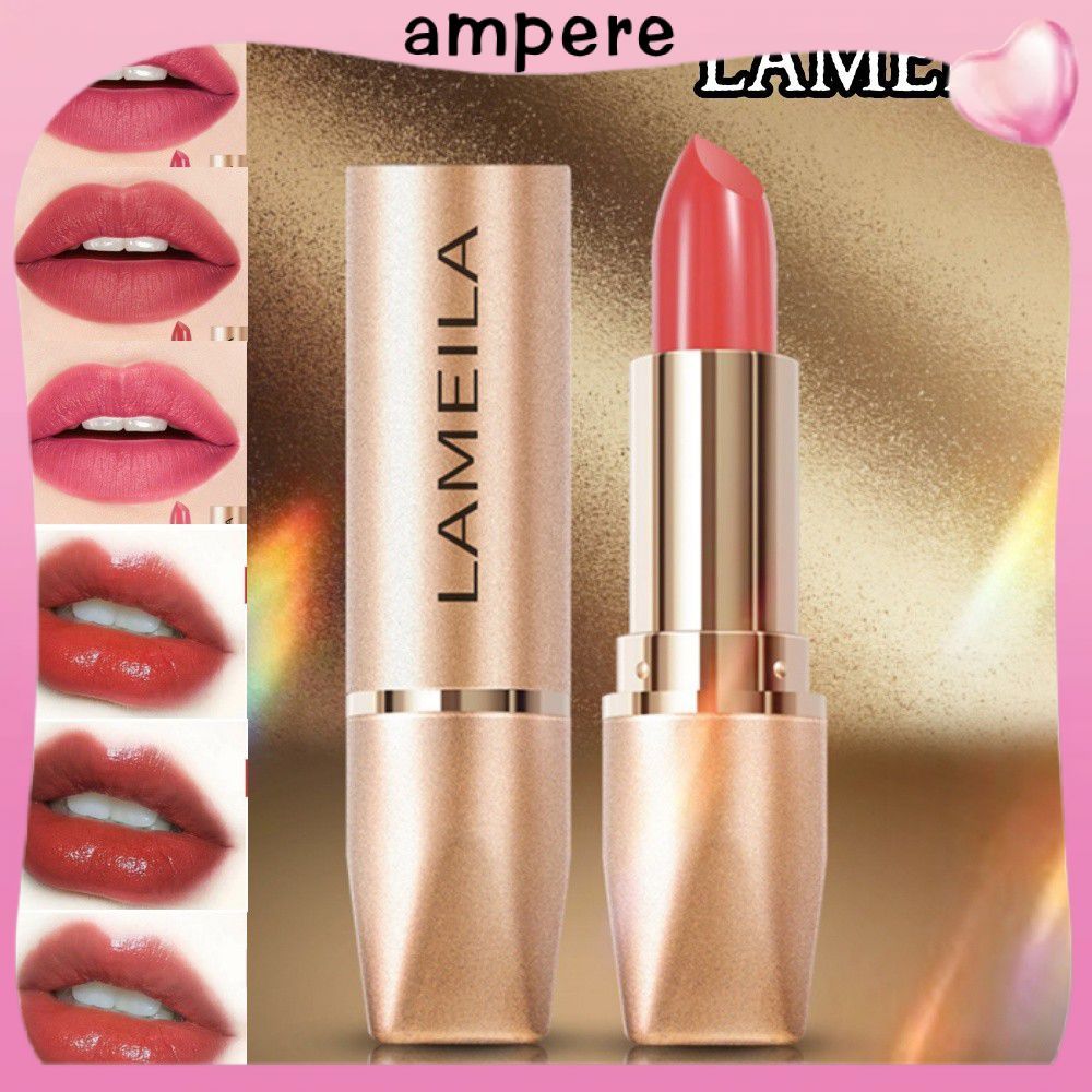 EELHOE 1/3 Chiếc Son Lameila Không Dính Cốc Chống Nước Mỹ Phẩm Son Môi Mềm Mịn Dưỡng Ẩm