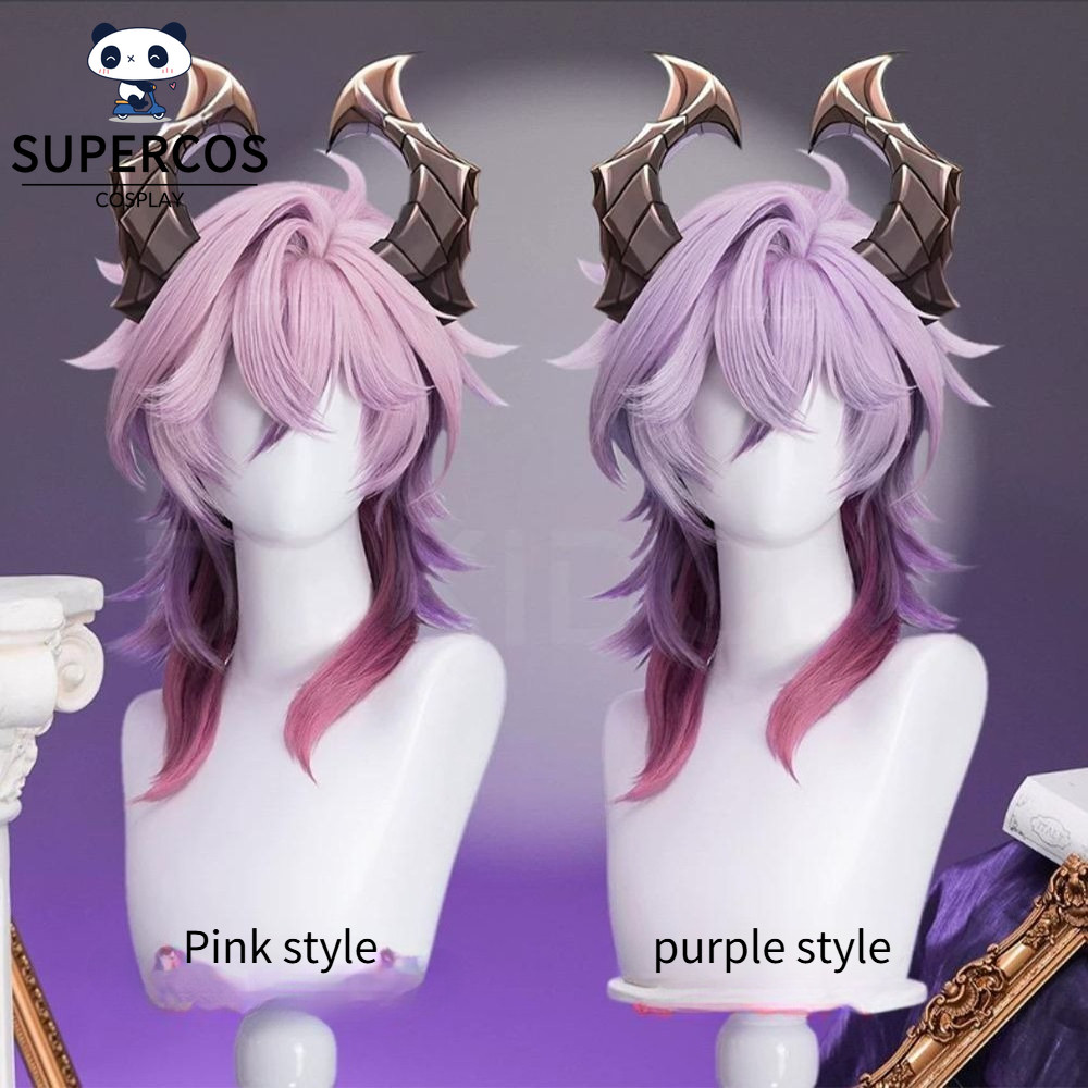 Genshin Impact Durin Cosplay Tóc Giả Màu Gradient Tóc Tổng Hợp