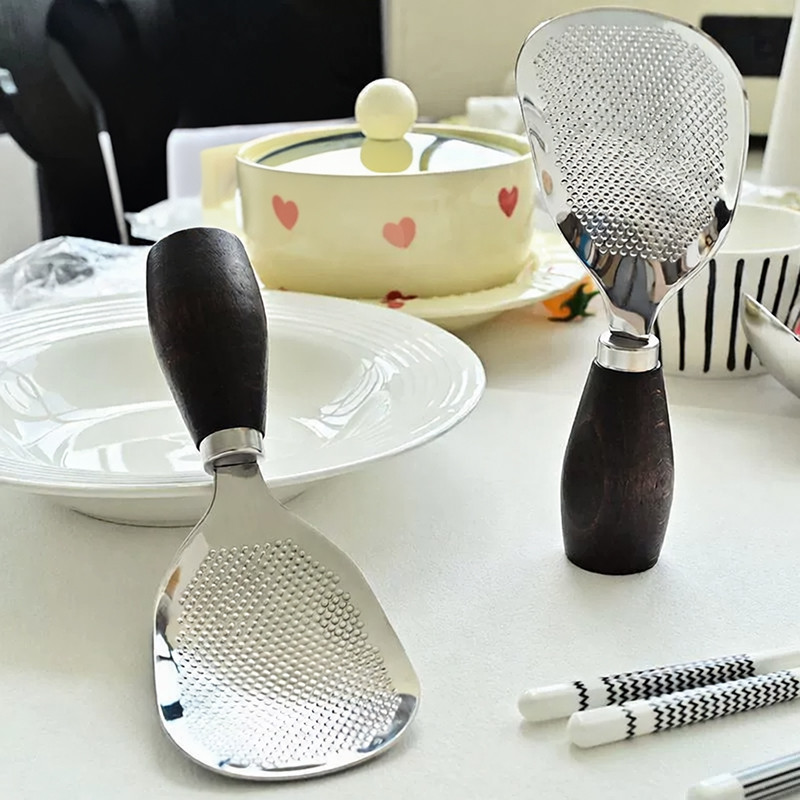 Kaiyo Thìa Xới Cơm Inox 304 Chống Dính, Muôi Xới Cơm Tay Cầm Chắc Chắn Bền Đẹp