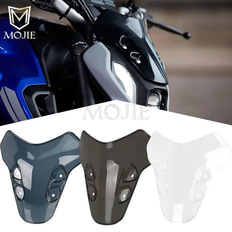 DÀNH CHO YAMAHA MT-07 MT 07 MT07 2021 2022 2023 Xe Máy Risen Kính Chắn Gió Nối Dài Kính Chắn Gió Cán