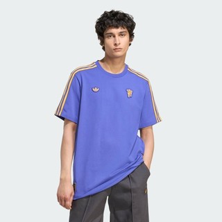  adidas Bóng đá Áo Thun Manchester United Terrace Icons Nam Màu tím JN2823 