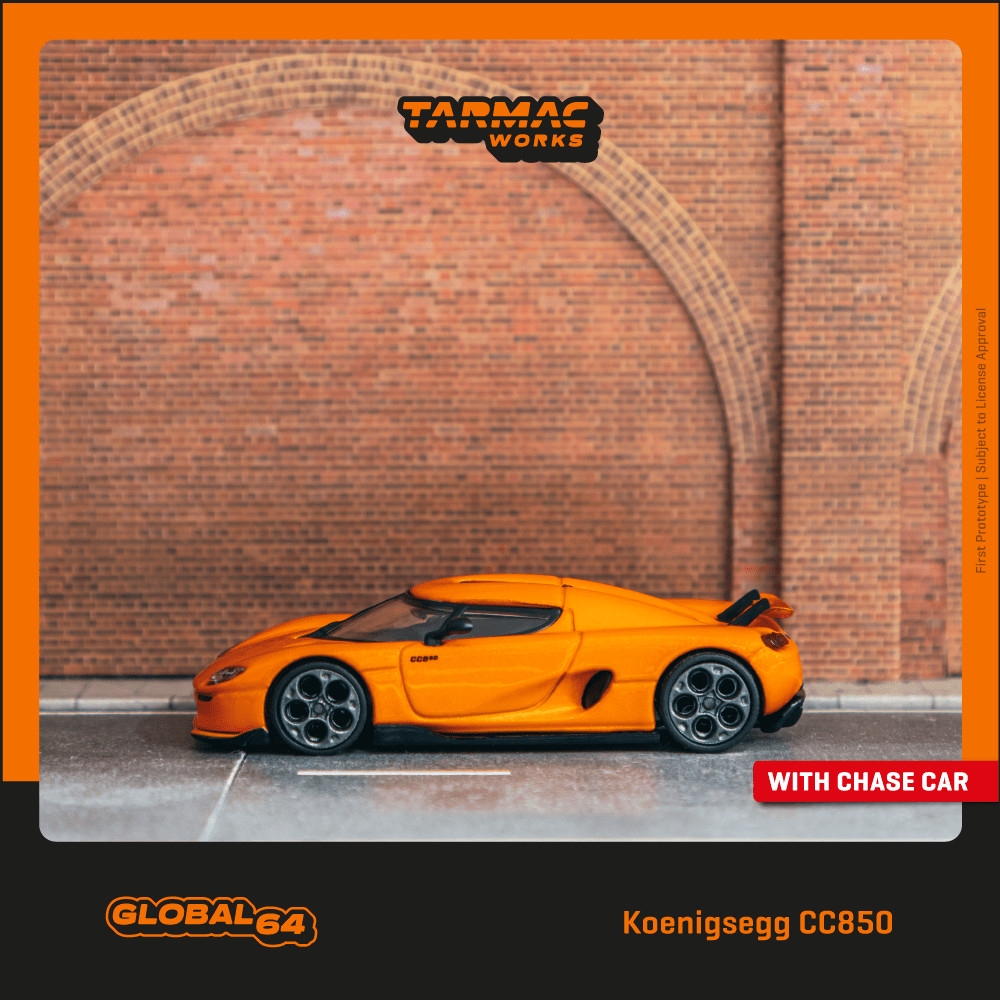 [HÀNG CÓ SẴN] Mô hình xe Tarmac Works 1:64 Tarmac Works MIJO EXCLUSIVES Koenigsegg CC850 Orange